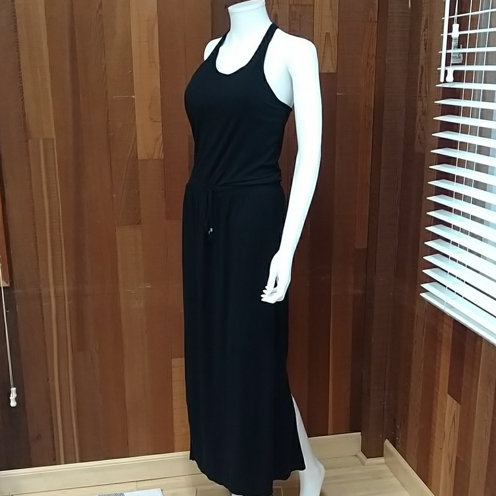 Athleta petite black maxi dress